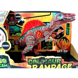 Spinosaurus Dinosaur Rampage Dino X Team Figure Sound Jointed Press Toy Battery